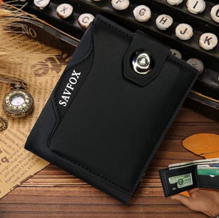 Savfox Outlet Pocket Card Holder Fashionable Pu Leather Wallet for Men (BK & Sons) - Oshi.pk - Buy & Sell Online