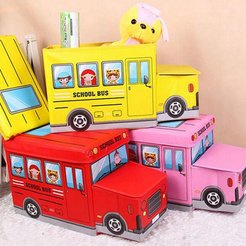 School Bus Toys Storage Box - Oshi.pk - Buy & Sell Online