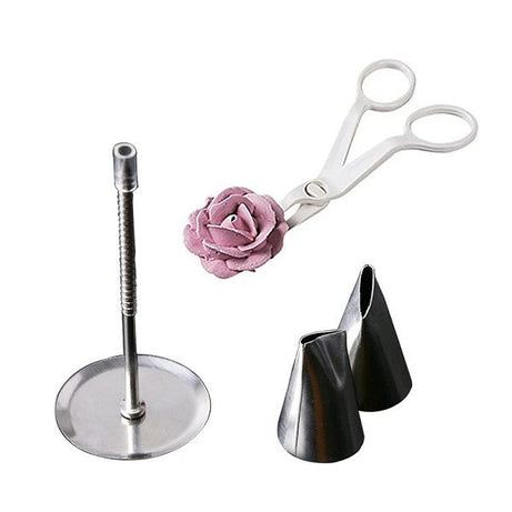 Scissor Flower Nail With 2 Icing Nozzles Steel - Oshi.pk - Buy & Sell Online