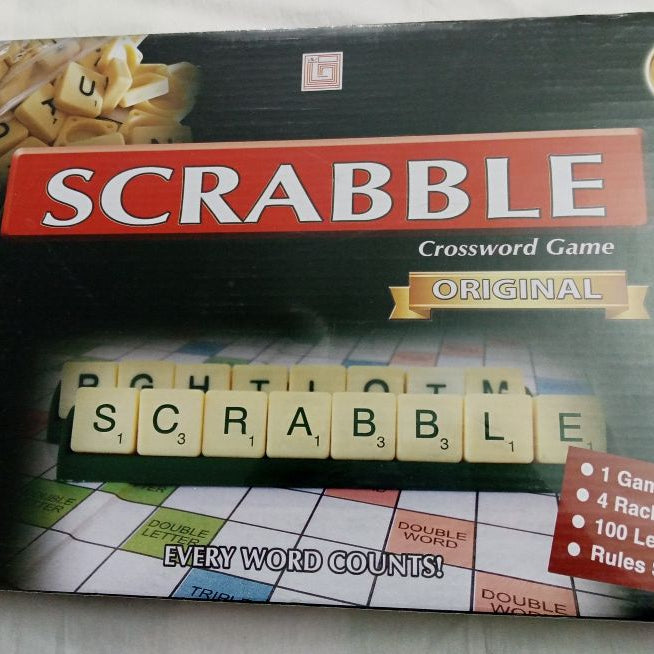 Scrabble - Crossword Game - 2-4 players - 100 letter tiles - 4 racks