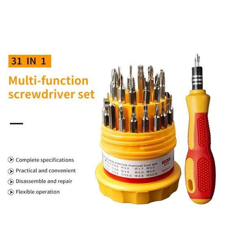 Screwdriver Set, Steel 31 in 1 with 30 Screwdriver Bits, Professional Magnetic Driver Set - Oshi.pk - Buy & Sell Online