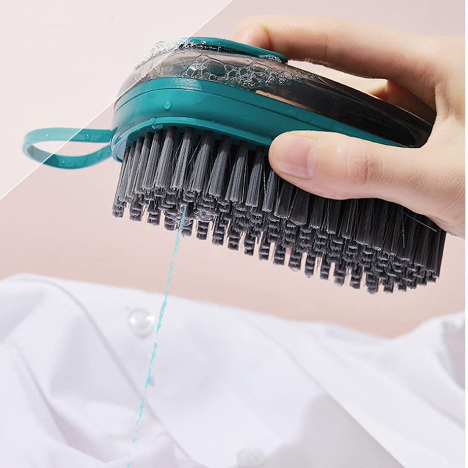 Scrub Brush, Quality Soft Laundry Clothes Shoes Pot Washing Scrubbing Brush, Automatic Liquid Addition, Easy to Grip Household Cleaning Brushes (Multi - Oshi.pk - Buy & Sell Online