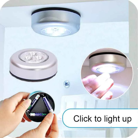 Self Adhesive LED Under Cabinet Light Battery Powered Wireless Closet Light - Oshi.pk - Buy & Sell Online
