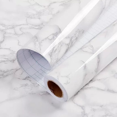 Self-Adhesive White Marble Wallpaper 60cm*2m - Oshi.pk - Buy & Sell Online
