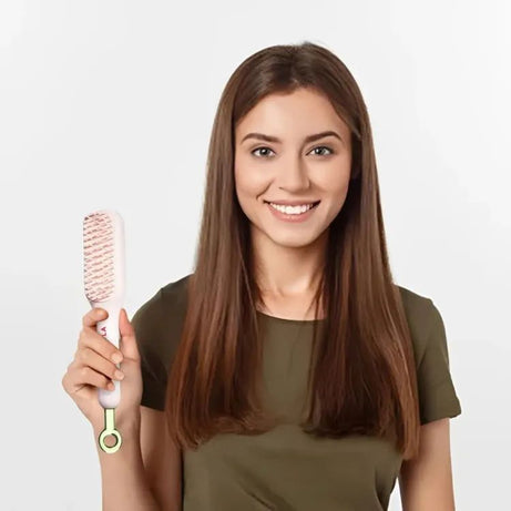 Self-Cleaning Anti-Static Massage Comb, Retractable Cleaning Hair Comb, Massage Hairbrush for Women, Cleaning Hair Brush for Effortless Hair Removal a - Oshi.pk - Buy & Sell Online