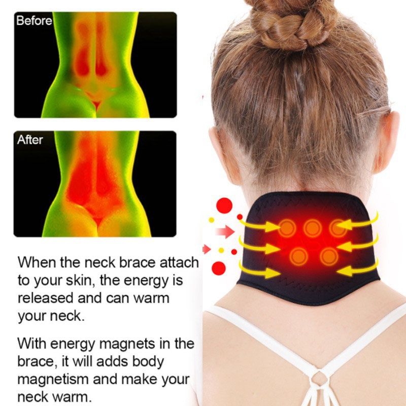 Self Heating Neck Guard Band | Health Care Massage | Pain Relief | Best Quality Product - Oshi.pk - Buy & Sell Online