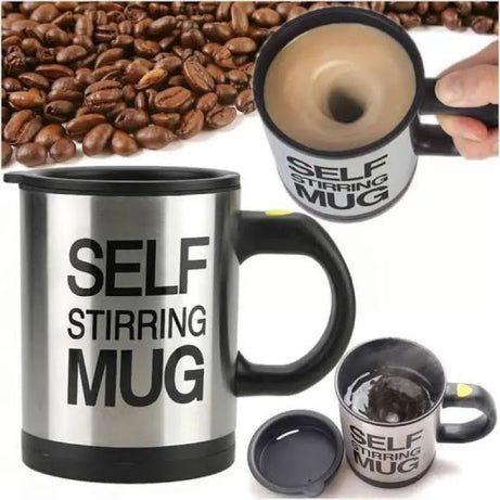 Self Stirring Coffee Mug Cup Funny Electric Stainless Steel Automatic Self Mixing Spinning Home Office Travel Cup - Oshi.pk - Buy & Sell Online