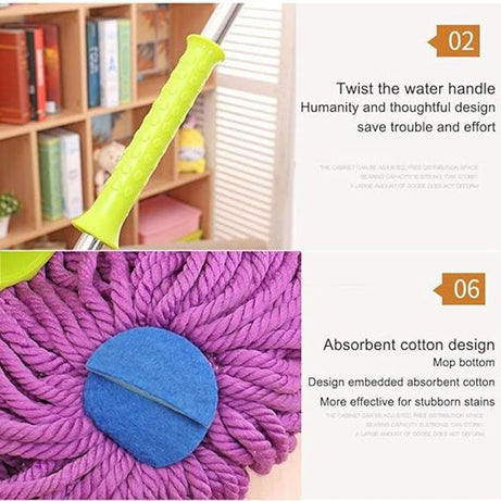 Self Wringing Twist Mop, Microfiber Squeeze Mop - Oshi.pk - Buy & Sell Online