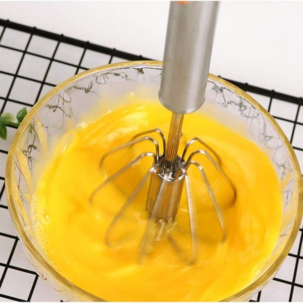 Semi-Automatic Eggbeater Hand-Pressed Rotary Eggbeater, Stainless Steel Press Whisker - Oshi.pk - Buy & Sell Online