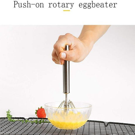 Semi-Automatic Eggbeater Hand-Pressed Rotary Eggbeater, Stainless Steel Press Whisker - Oshi.pk - Buy & Sell Online