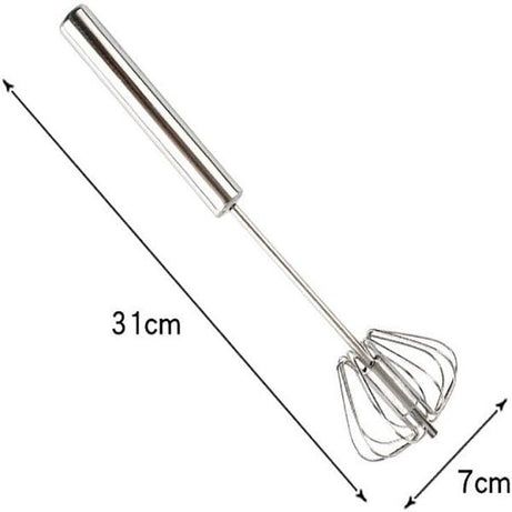 Semi-Automatic Eggbeater Hand-Pressed Rotary Eggbeater, Stainless Steel Press Whisker - Oshi.pk - Buy & Sell Online