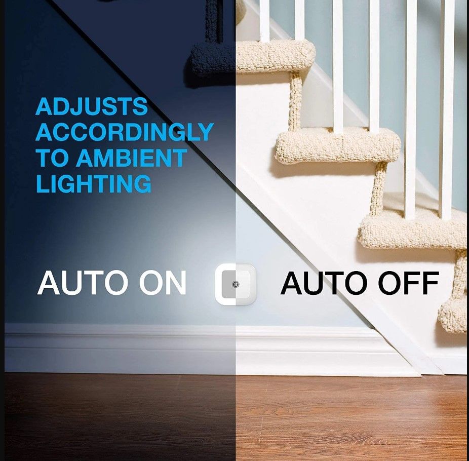 Sensor LED Night Light For Room With Smart Auto ON / Off Led Lamp Kids Bulb Bedroom Cabinet Bathroom Hallway Stairways Or Any Dark Soft Brightness Min - Oshi.pk - Buy & Sell Online