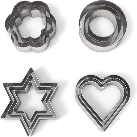 Set of 12 Cookie Cutters for Biscuits Bread Cakes - Oshi.pk - Buy & Sell Online