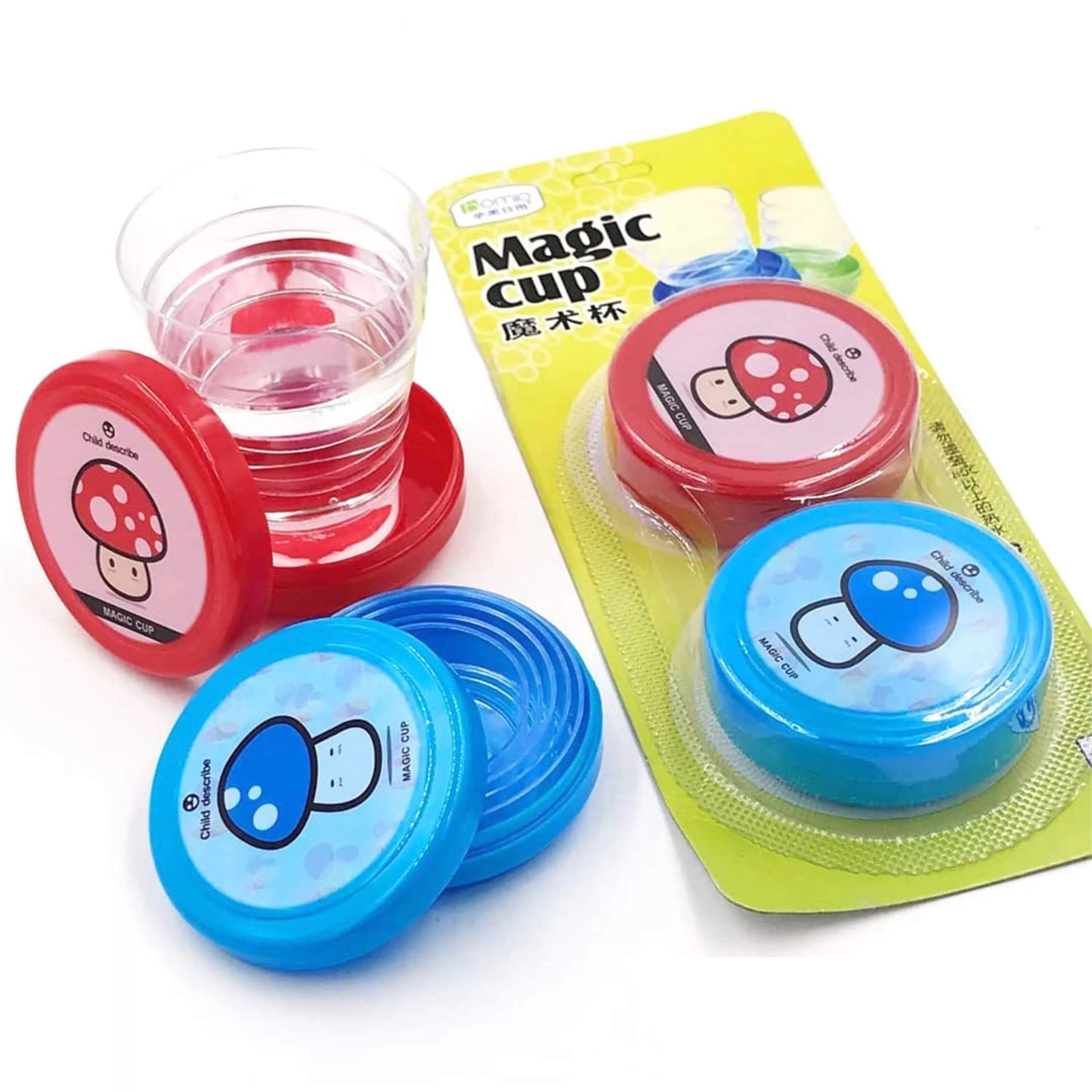 Set Of 2 Folding Collapsible Magic Cup - Mug Glass For Travel - Oshi.pk - Buy & Sell Online
