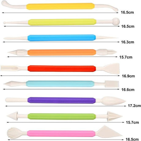 Set Of 9 Pcs 18 shapes Fondant Cake Icing Modelling Crafting Tool - Oshi.pk - Buy & Sell Online