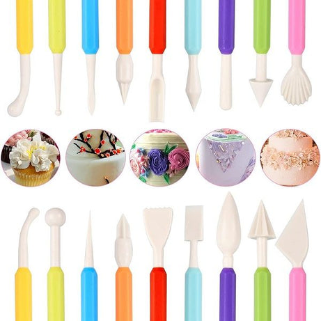 Set Of 9 Pcs 18 shapes Fondant Cake Icing Modelling Crafting Tool - Oshi.pk - Buy & Sell Online