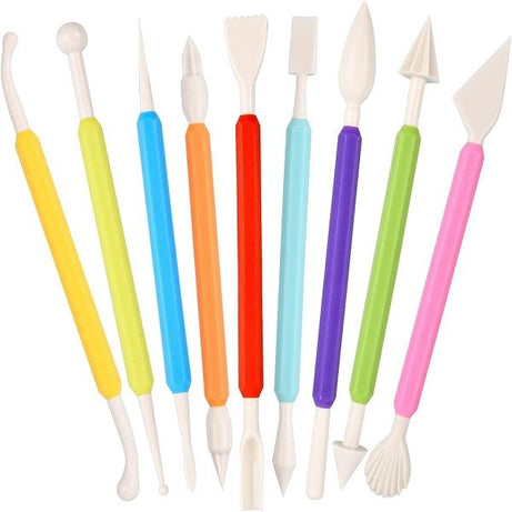 Set Of 9 Pcs 18 shapes Fondant Cake Icing Modelling Crafting Tool - Oshi.pk - Buy & Sell Online