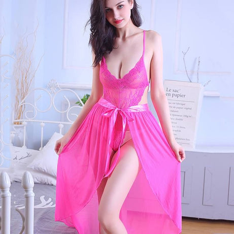 Sexy Deep V Mesh See-Through Night Dresses (DS14) - Oshi.pk - Buy & Sell Online