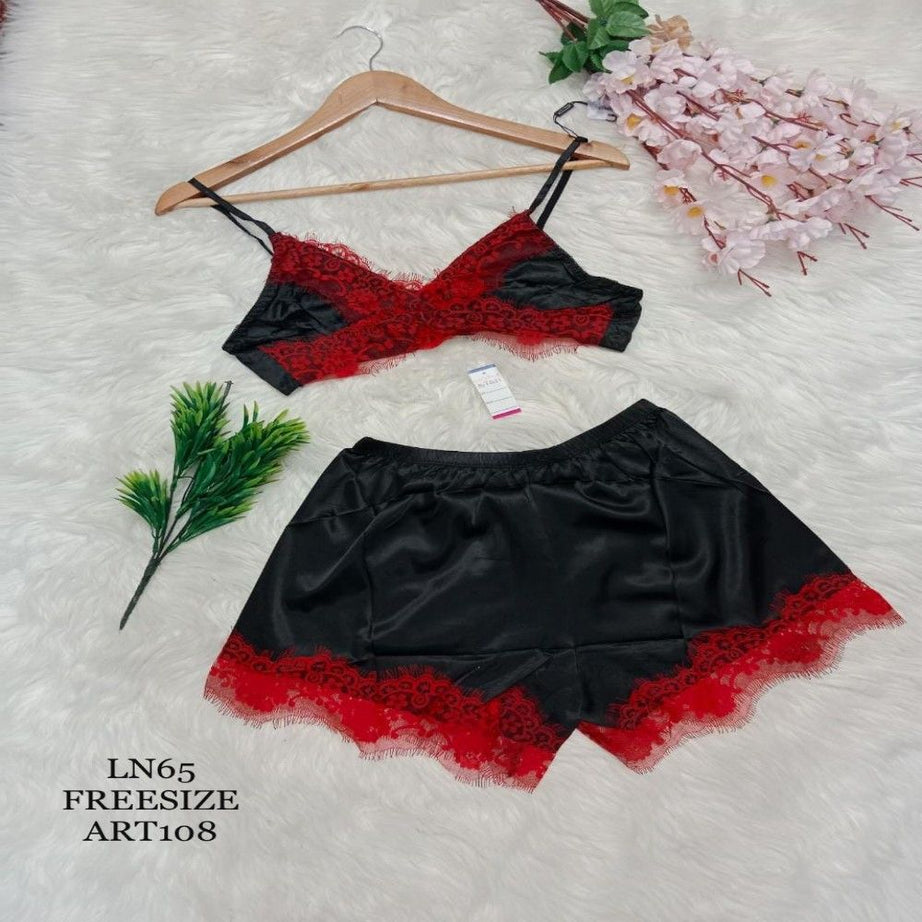 Sexy Lingerie for Women Naughty Wet Look Dress High Waisted Bikini Set Tummy Control Strapless Bra Lingerie Chemise Boxer Shorts Men Gifts for Women - Oshi.pk - Buy & Sell Online