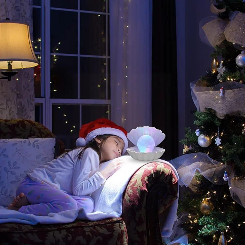 Shell Pearl Lamp LED Night Light Wall Lamp Corridor Decor Home Bedroom Light Lamp - Oshi.pk - Buy & Sell Online