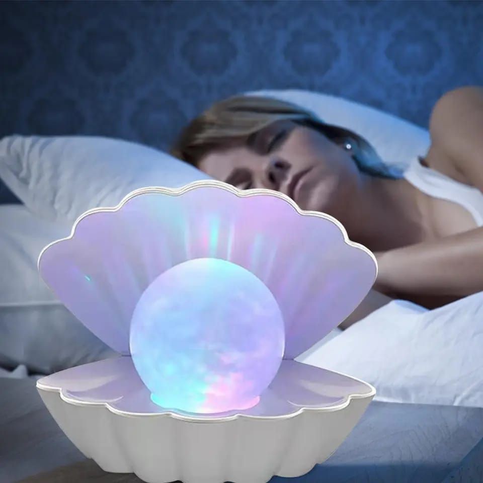 Shell Pearl Lamp LED Night Light Wall Lamp Corridor Decor Home Bedroom Light Lamp - Oshi.pk - Buy & Sell Online