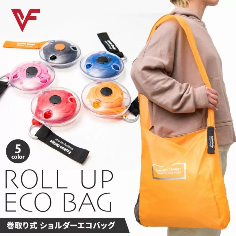 Shopping Bag Roll Up Reusable Shopping Bag Foldable Roll Portable Large Capacity Shopping Bag Grocery Storage Shopping Bag Random Color - Oshi.pk - Buy & Sell Online