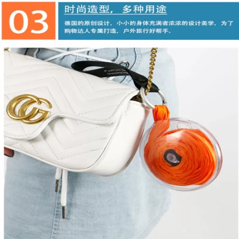 Shopping Bag Roll Up Reusable Shopping Bag Foldable Roll Portable Large Capacity Shopping Bag Grocery Storage Shopping Bag Random Color - Oshi.pk - Buy & Sell Online