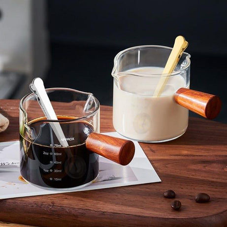 Shrink Coffee Cup Milk Glass Espresso Shot Cup Dispenser Syrup Pitcher Glass - Oshi.pk - Buy & Sell Online