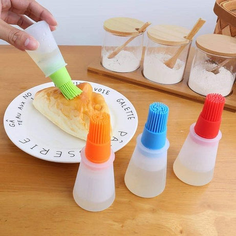 Silicon Oil Bottle Brush Liquid Oil Basting BBQ Pen Cake Butter Bread Pastry Brush Grill