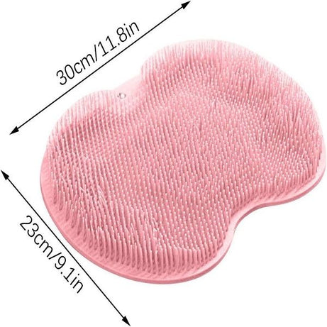 Silicone Back Scrubber for Shower Bath Wash Pad Bathroom Wall Mounted Suction Cup - Oshi.pk - Buy & Sell Online