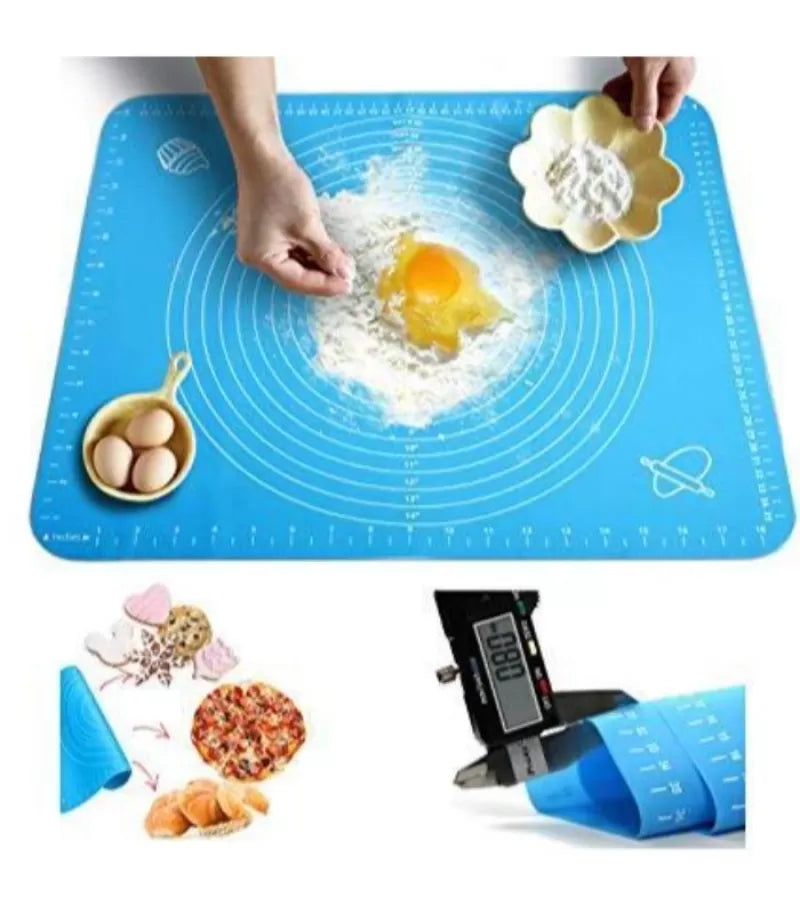 Silicone Baking Mat Silicone Chapati Atta Kneading Mat Non-Stick Fondant Rolling Mat Stretchable for Kitchen Roti Chapati - Oshi.pk - Buy & Sell Online