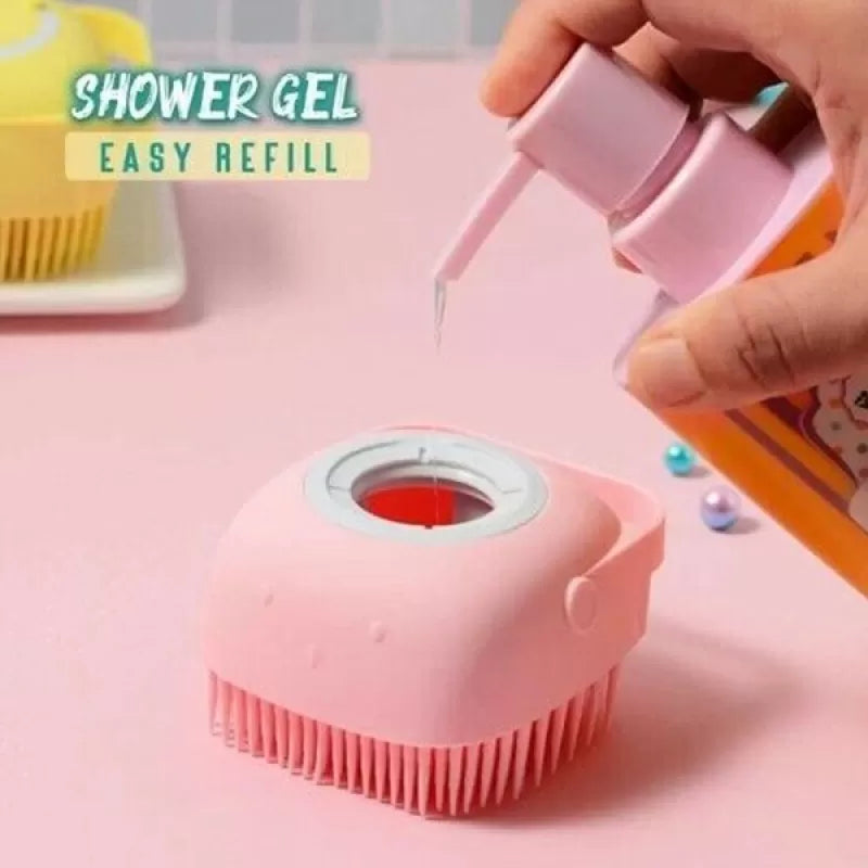 Silicone Bath Brushes. Body Scrubber with Soap Dispenser for Shower, by jf shopping hub - Oshi.pk - Buy & Sell Online