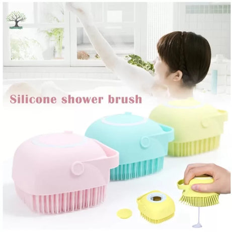 Silicone Bath Brushes. Body Scrubber with Soap Dispenser for Shower, by jf shopping hub - Oshi.pk - Buy & Sell Online
