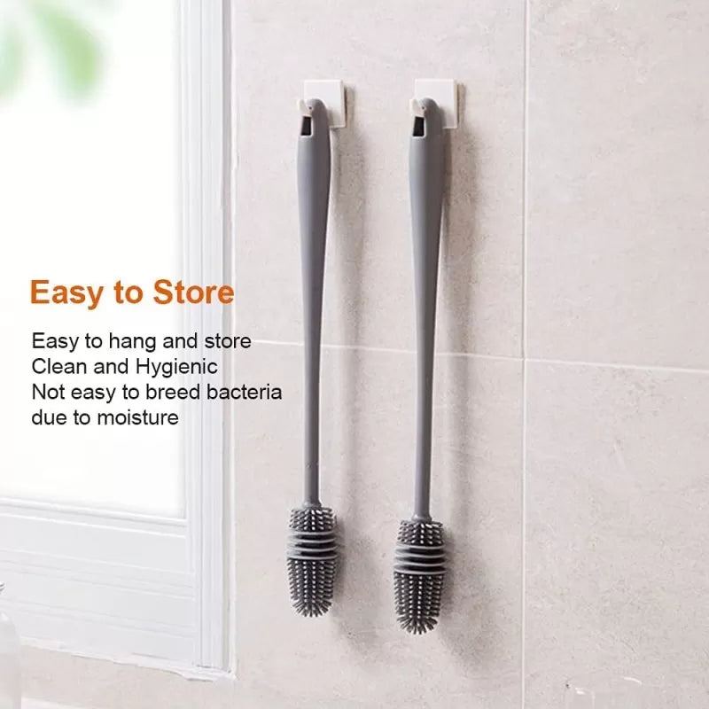 Silicone Bottle Cleaning Brush With Long Handle Kitchen Cleaning Tool For Baby Feeder Bottle Wash Baby Feeder Cleaning Brush - Oshi.pk - Buy & Sell Online