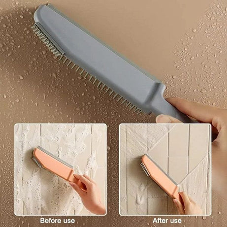 Silicone Cleaning Scraper Brush 3 in 1 Grout Cleaning Brush - Oshi.pk - Buy & Sell Online