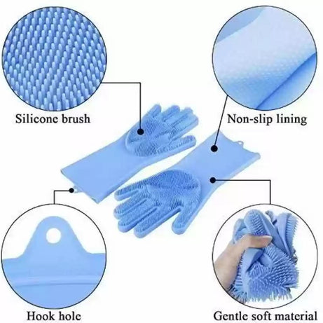 Silicone Dishwashing Gloves - Oshi.pk - Buy & Sell Online