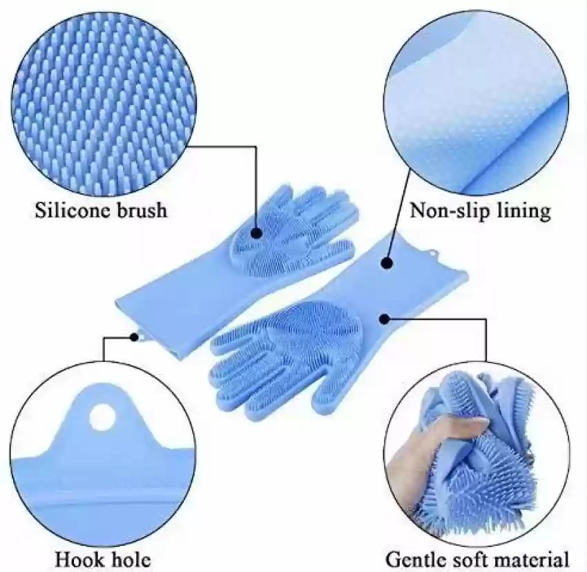 Silicone Dishwashing Gloves - Oshi.pk - Buy & Sell Online