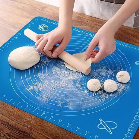 Silicone Dough Kneading Scale Mat Heat Proof Mat Placemat High Temperature Resistant Non-Slip Silicone Mat Baking Accessories - Oshi.pk - Buy & Sell Online