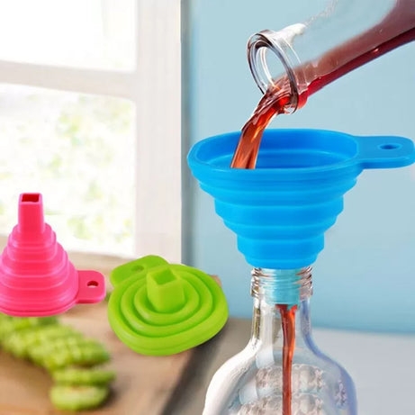 Silicone Funnel Foldable Collapsible Kitchen Tools - Oshi.pk - Buy & Sell Online