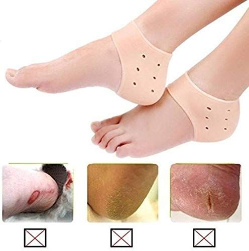 Silicone Gel Heel Pad Socks For Pain Relief And Anti Crack For Relieve Heel Pads Cushion Heel Pain, Heal Dry Cracked Heels, Achilles Tendinitis - Oshi.pk - Buy & Sell Online