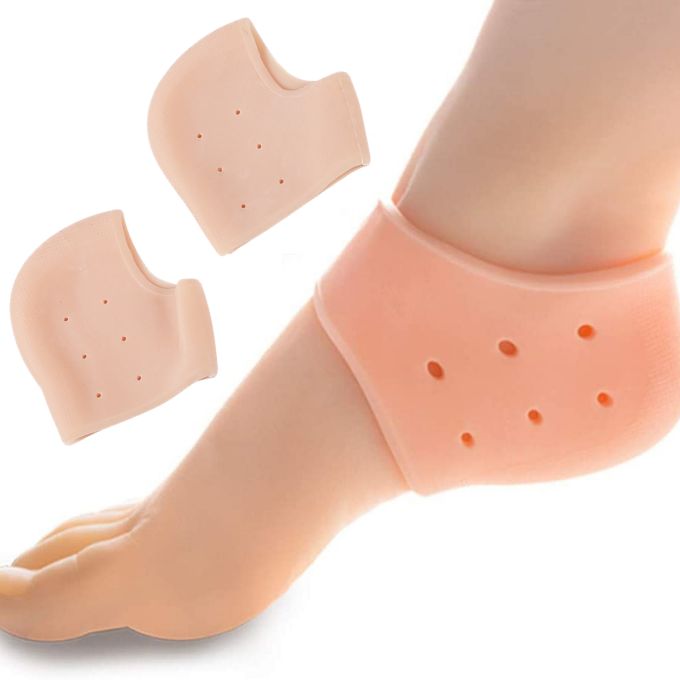 Silicone Gel Heel Pad Socks For Pain Relief And Anti Crack For Relieve Heel Pads Cushion Heel Pain, Heal Dry Cracked Heels, Achilles Tendinitis - Oshi.pk - Buy & Sell Online
