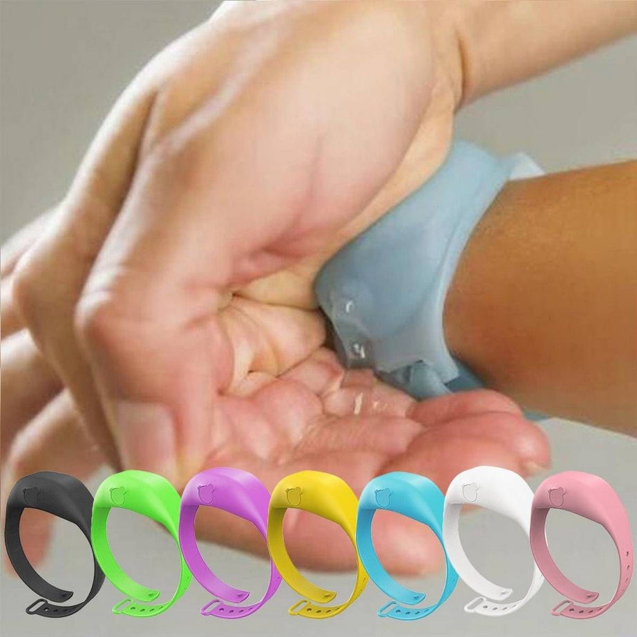 Silicone Hand Sanitize Wrist Band Bracelet Hand Wash Dispenser for Men Women Unisex - Oshi.pk - Buy & Sell Online
