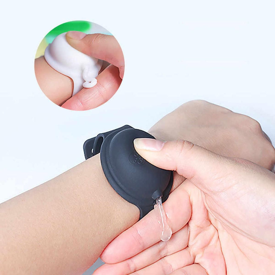Silicone Hand Sanitize Wrist Band Bracelet Hand Wash Dispenser for Men Women Unisex - Oshi.pk - Buy & Sell Online