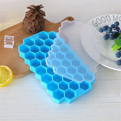 Silicone Ice Cube 37 Grid Ice Cube Tray with Lid - Oshi.pk - Buy & Sell Online