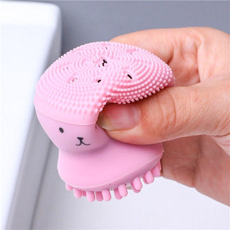 Silicone Octopus Facial Cleanser Brush Deep Cleaning Face Skin Care Scrubber Massage - Oshi.pk - Buy & Sell Online