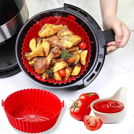 Silicone Pot Replaces Flammable Parchment Liner Reusable Air Frying Pan - Oshi.pk - Buy & Sell Online