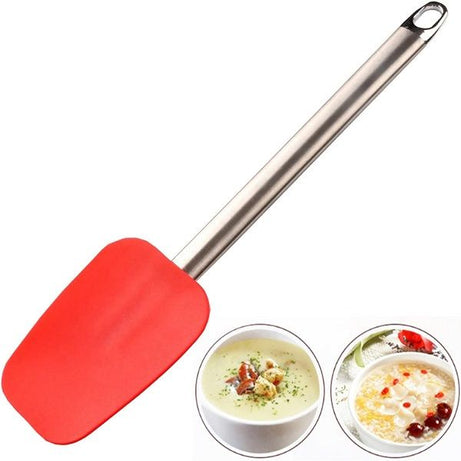 Silicone Spatula for Kitchen Non Stick BPA Free Resistant with Stainless Steel Handle - Oshi.pk - Buy & Sell Online