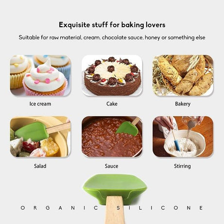 Silicone Spatula Heat Resistant with Wood Handle - Oshi.pk - Buy & Sell Online