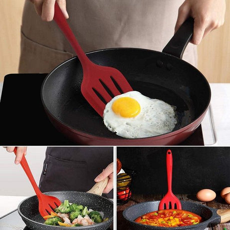 Silicone Turner Spatula Heat Resistant Non Stick Spatula - Oshi.pk - Buy & Sell Online