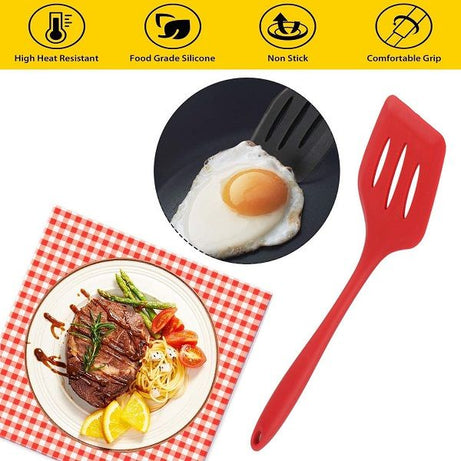 Silicone Turner Spatula Heat Resistant Non Stick Spatula - Oshi.pk - Buy & Sell Online